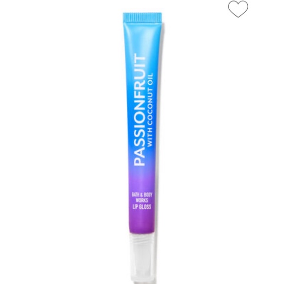 New With Tags Bath And Body Works Passionfruit With Coconut Oil Lip Gloss Tube - Picture 2 of 6